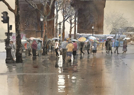 美国John Salminen水彩画