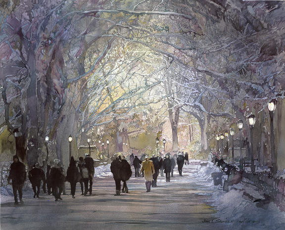 美国John Salminen水彩画