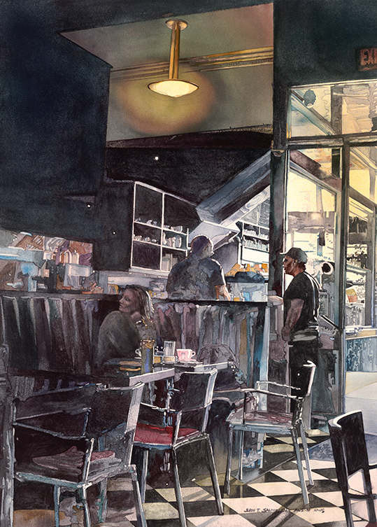 美国John Salminen水彩画