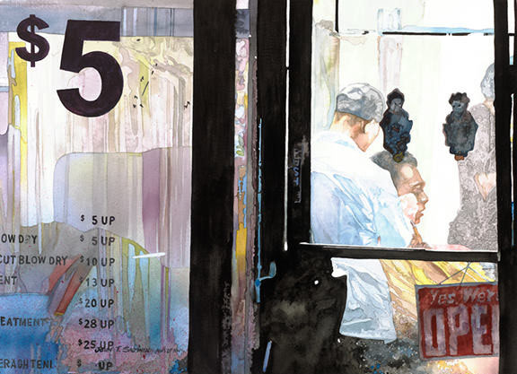 美国John Salminen水彩画