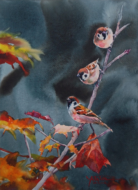 村上豊水彩绘画