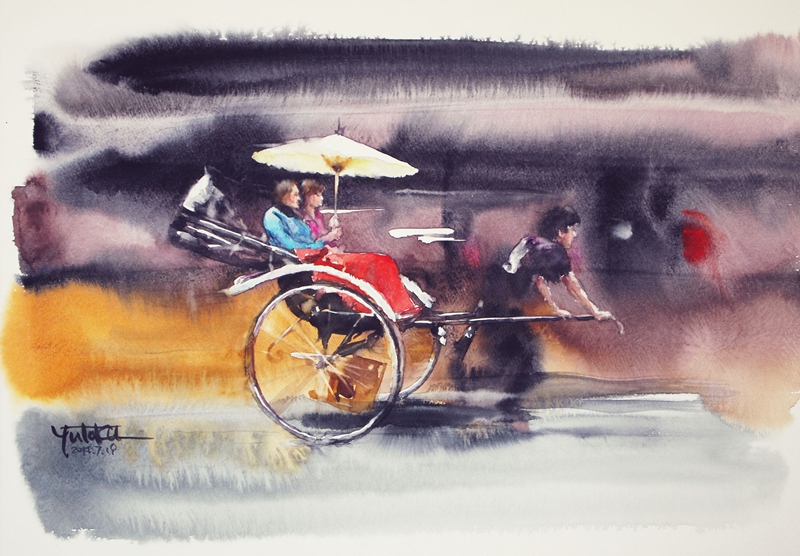 村上豊水彩绘画