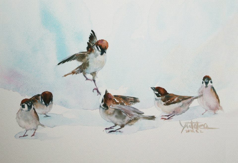 村上豊水彩绘画