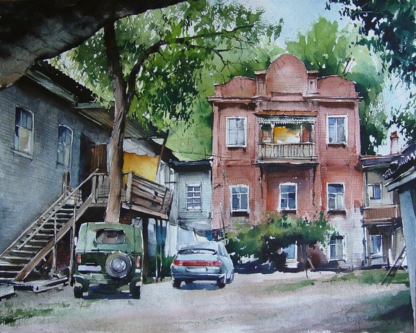 俄罗斯Kurseev建筑水彩画