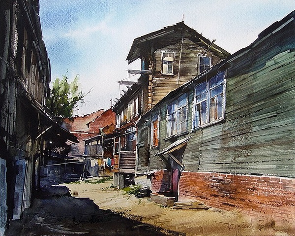 俄罗斯Kurseev建筑水彩画