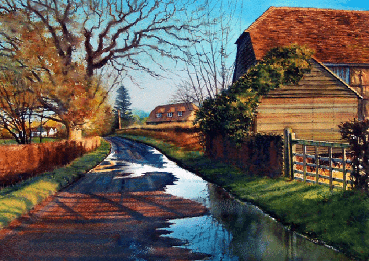 英国乔弗朗西斯道登(Joe Francis Dowden)水彩风景作品