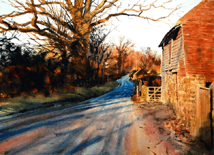 英国乔弗朗西斯道登(Joe Francis Dowden)水彩风景作品