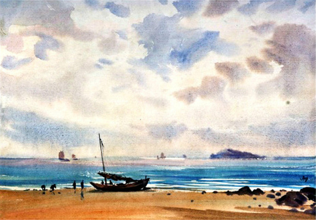 王金成水彩画
