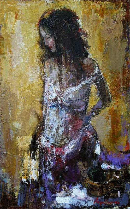 乌克兰谢尔盖·瑞斯里什柯（Сергей Резниченко）女性人物油画作品欣赏