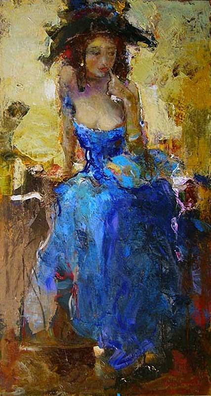 乌克兰谢尔盖·瑞斯里什柯（Сергей Резниченко）女性人物油画作品欣赏