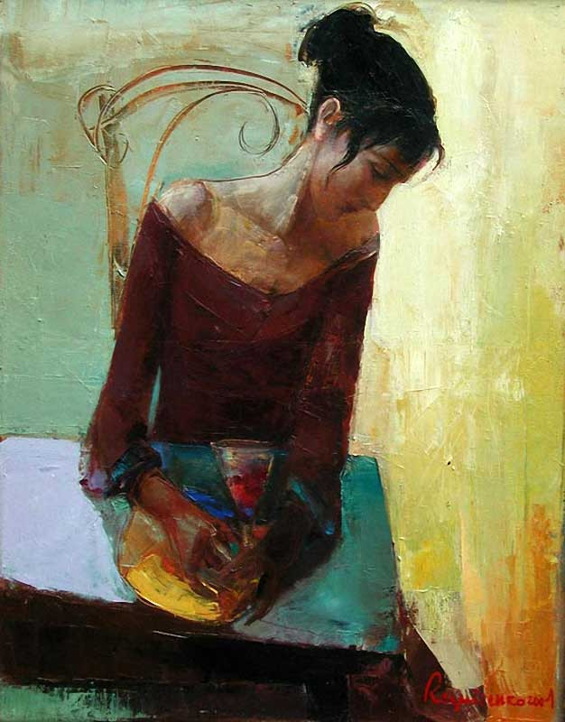 乌克兰谢尔盖·瑞斯里什柯（Сергей Резниченко）女性人物油画作品欣赏