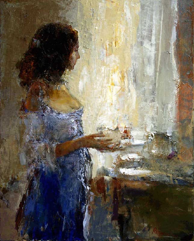乌克兰谢尔盖·瑞斯里什柯（Сергей Резниченко）女性人物油画作品欣赏