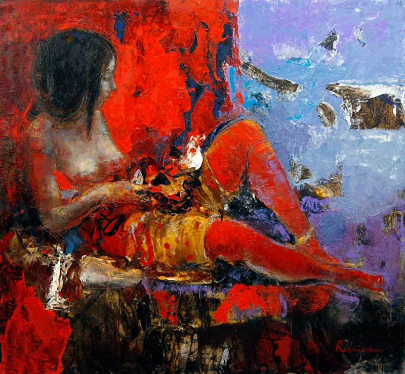 乌克兰谢尔盖·瑞斯里什柯（Сергей Резниченко）女性人物油画作品欣赏