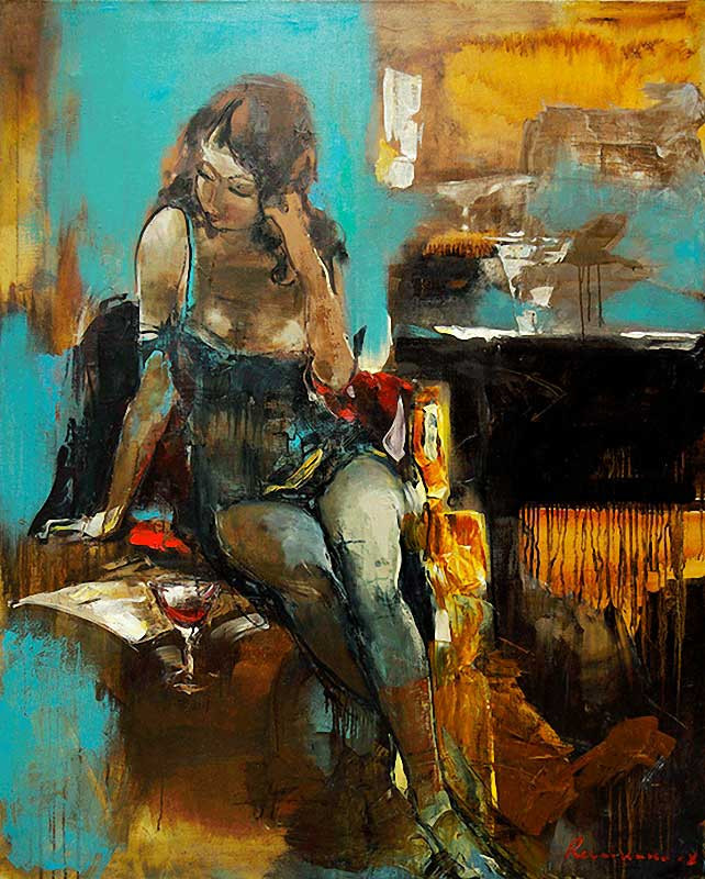 乌克兰谢尔盖·瑞斯里什柯（Сергей Резниченко）女性人物油画作品欣赏