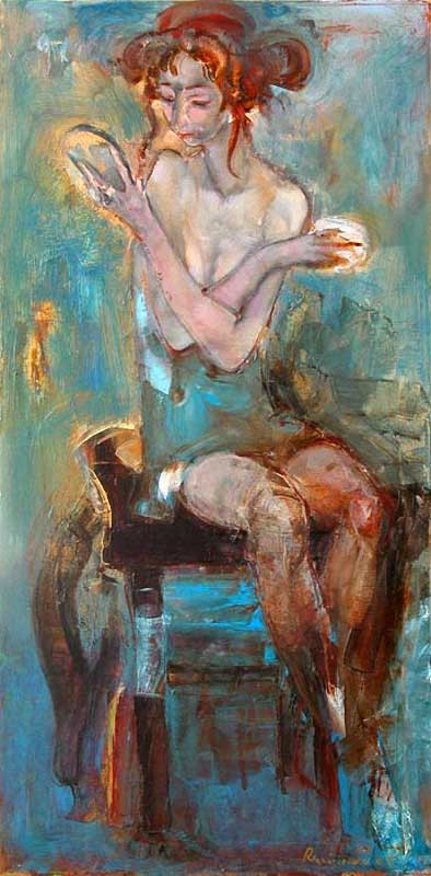 乌克兰谢尔盖·瑞斯里什柯（Сергей Резниченко）女性人物油画作品欣赏