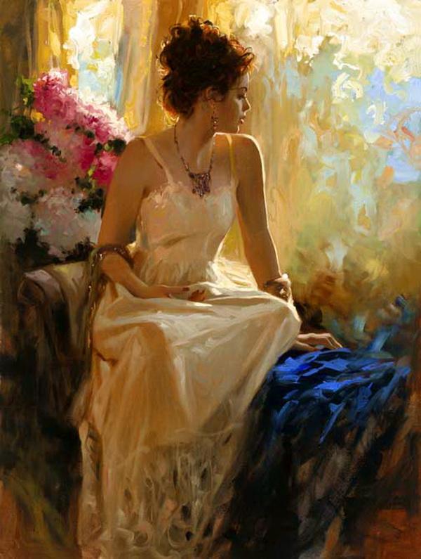 美国李察·约翰逊（Richard S Johnson）女性人物绘画