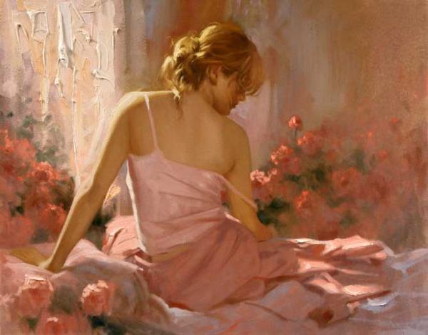 美国李察·约翰逊（Richard S Johnson）女性人物绘画