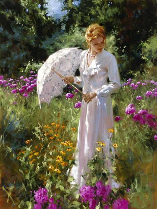 美国李察·约翰逊（Richard S Johnson）女性人物绘画