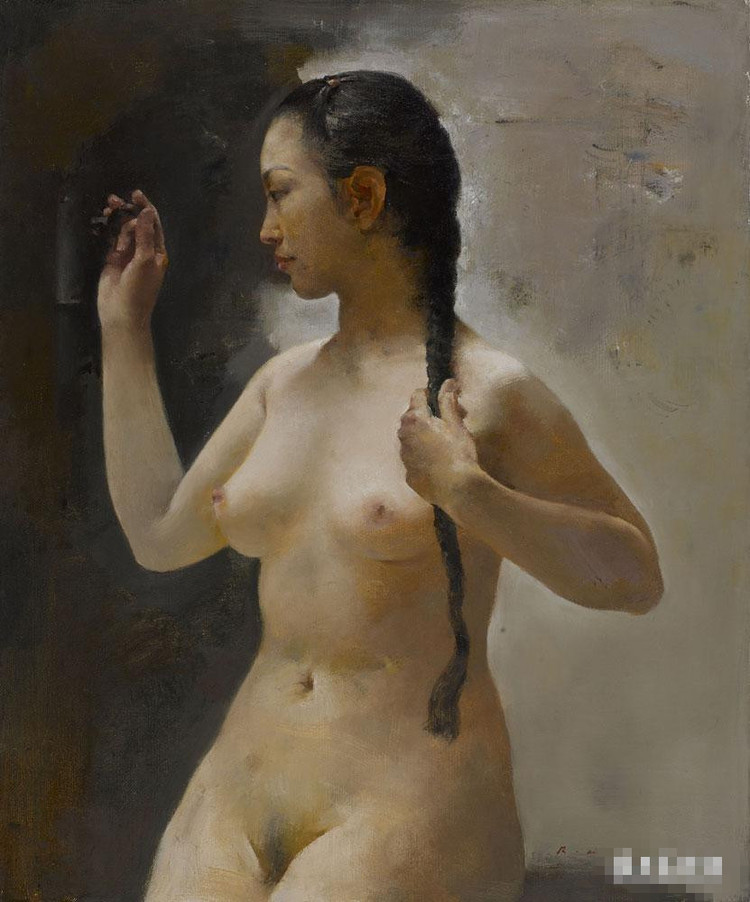 郭润文油画人物作品二