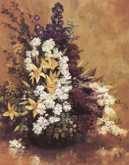巴西画家Washington Maguetas静物油画作品欣赏