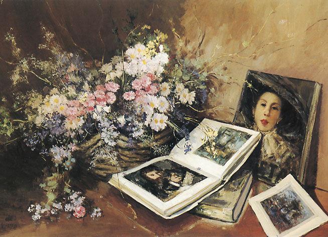 巴西画家Washington Maguetas静物油画作品欣赏