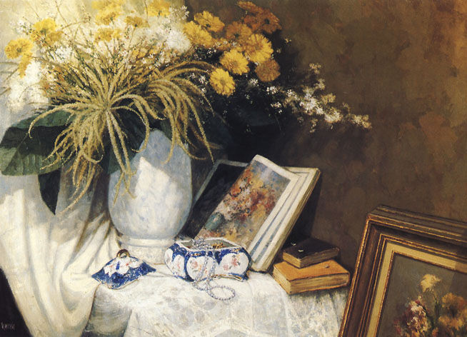 巴西画家Washington Maguetas静物油画作品欣赏