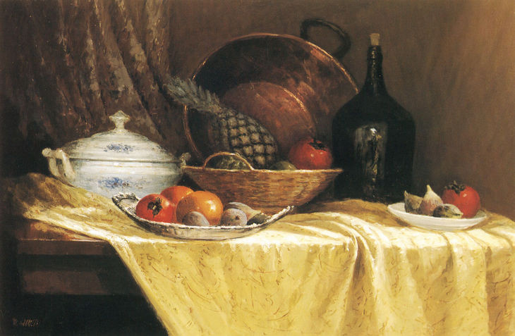 巴西画家Washington Maguetas静物油画作品欣赏