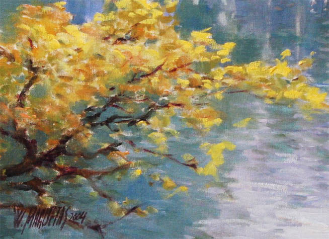 巴西画家Washington Maguetas油画风景作品