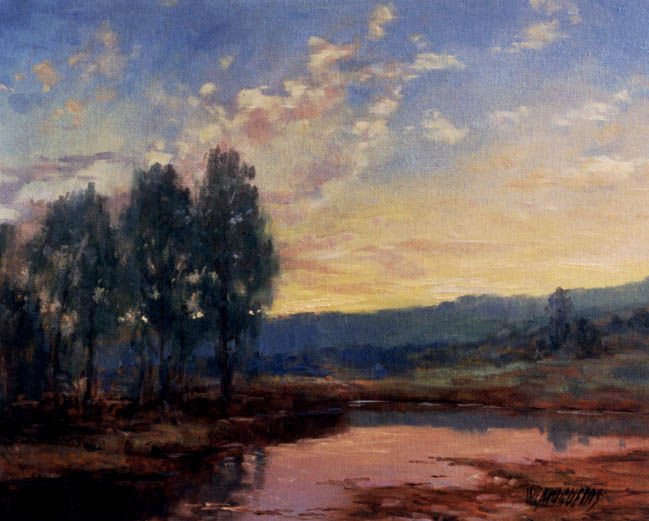 巴西画家Washington Maguetas油画风景作品