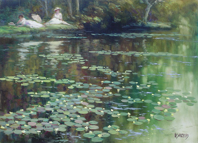巴西画家Washington Maguetas油画风景作品