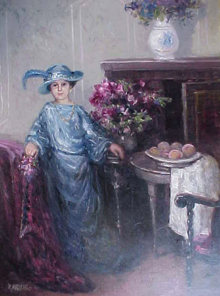 巴西画家Washington Maguetas油画人物作品