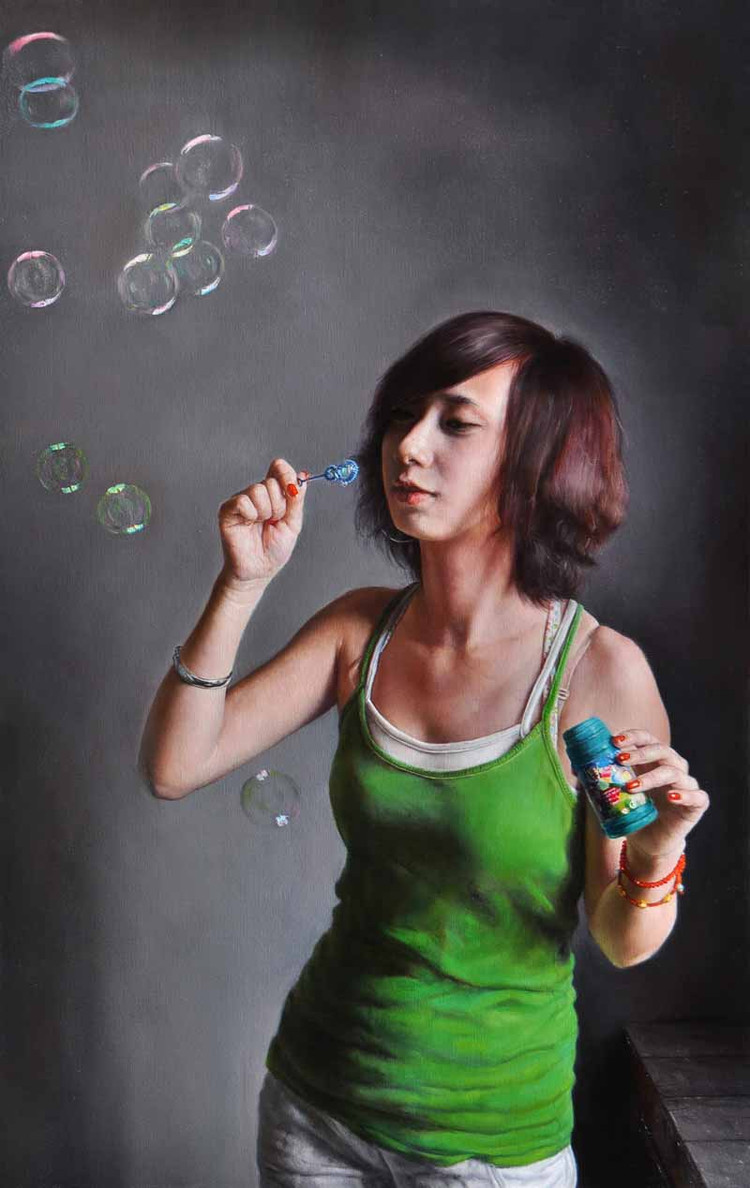 王驰油画人物作品