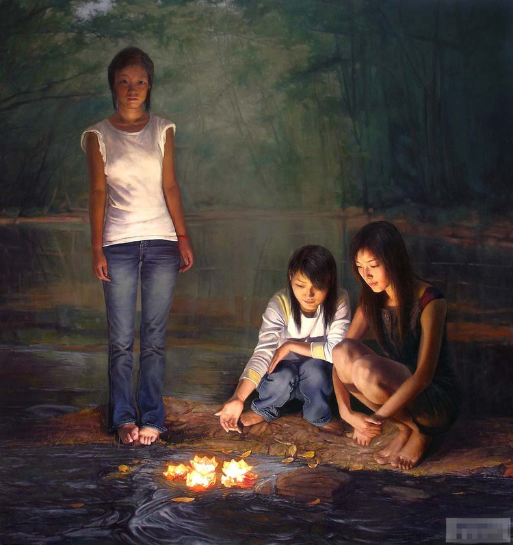 王驰油画人物作品