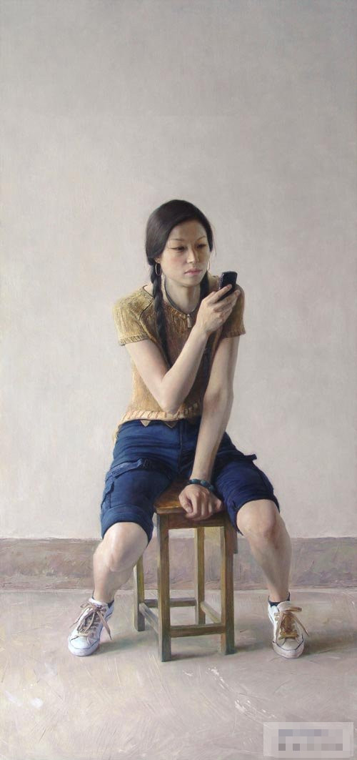 王驰油画人物作品