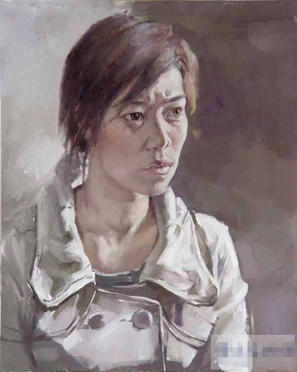 王驰油画人物作品