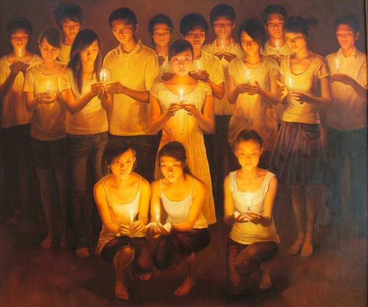 王驰油画人物作品