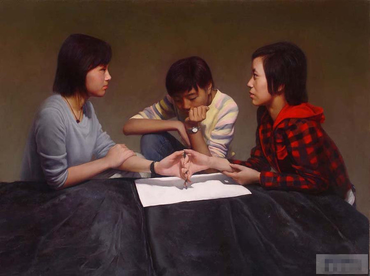 王驰油画人物作品