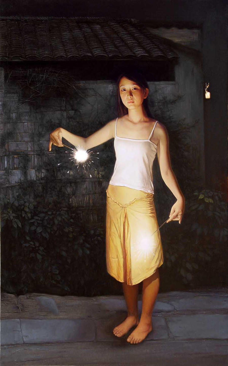 王驰油画人物作品