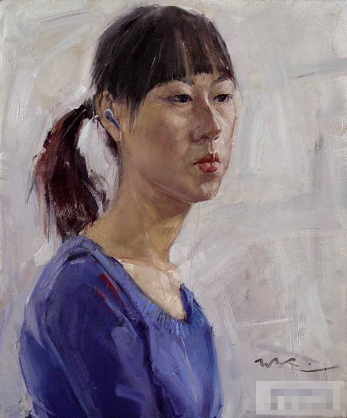 王驰油画人物作品