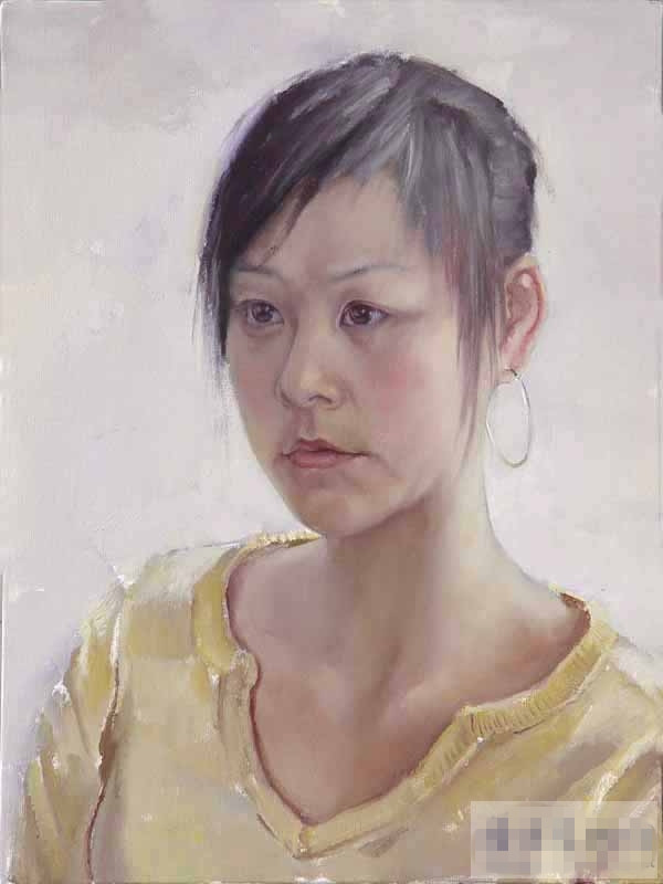 王驰油画人物作品