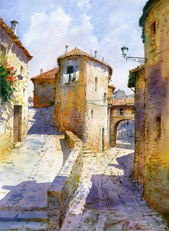 西班牙Faustino Martin Gonzalez油画风景