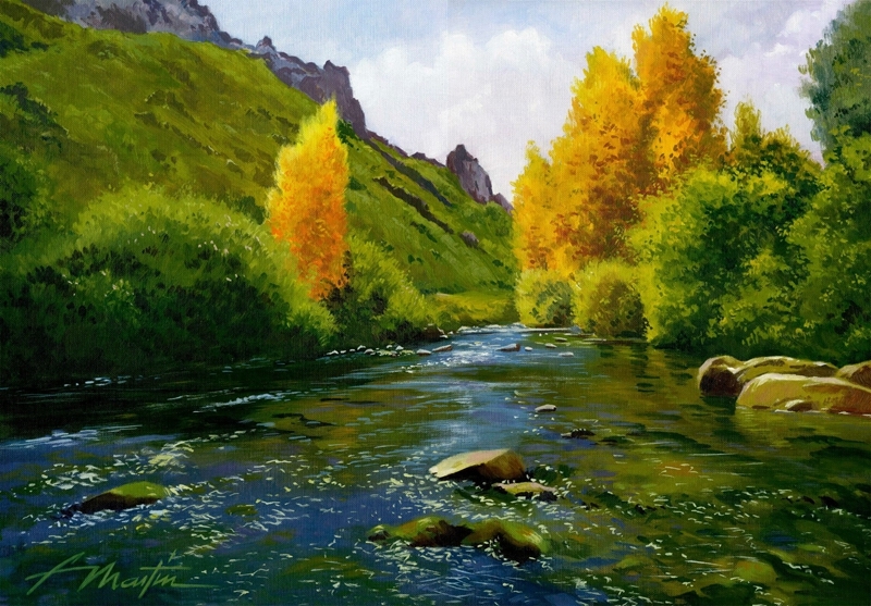 西班牙Faustino Martin Gonzalez油画风景