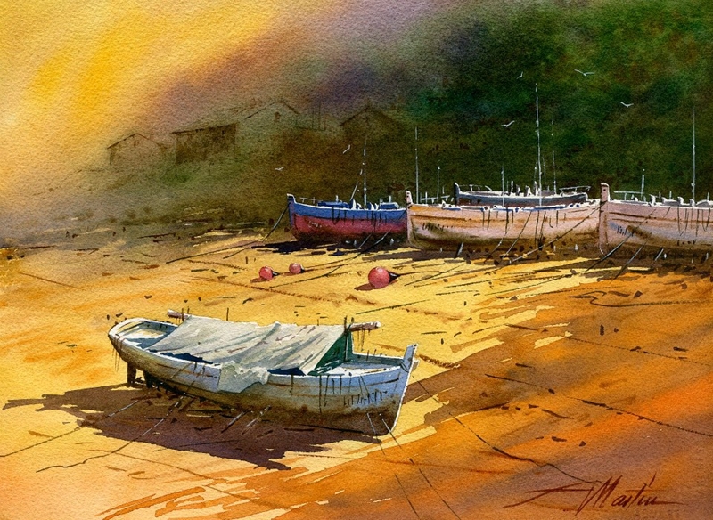 西班牙Faustino Martin Gonzalez油画风景