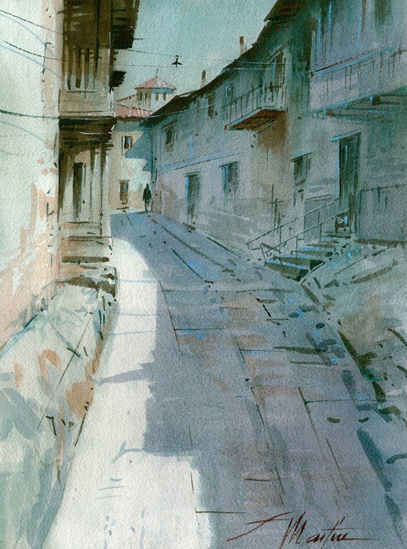 西班牙Faustino Martin Gonzalez油画风景