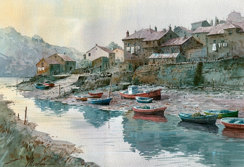 西班牙Faustino Martin Gonzalez油画风景