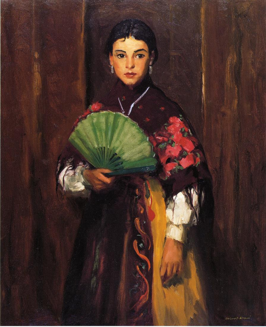 美国画家罗伯特·亨利（Robert Henri）油画作品欣赏