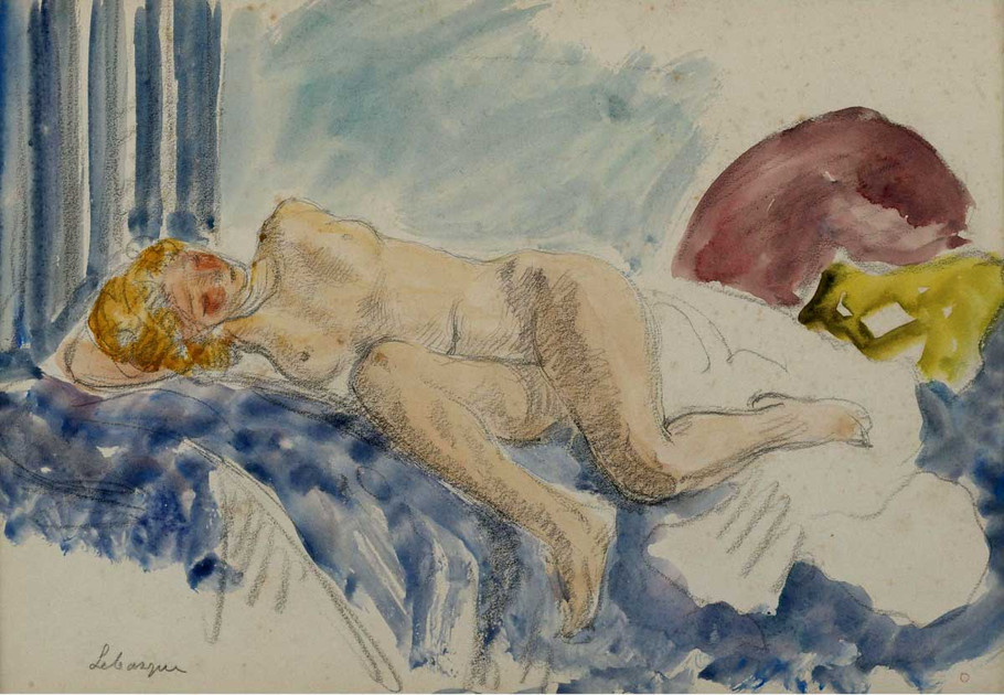 法国后印象派画家亨利·莱巴斯克（Henri Lebasque）油画作品欣赏