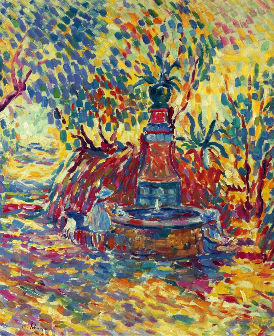 法国后印象派画家亨利·莱巴斯克（Henri Lebasque）油画作品欣赏