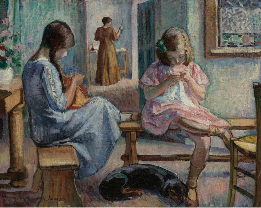 法国后印象派画家亨利·莱巴斯克（Henri Lebasque）油画作品欣赏