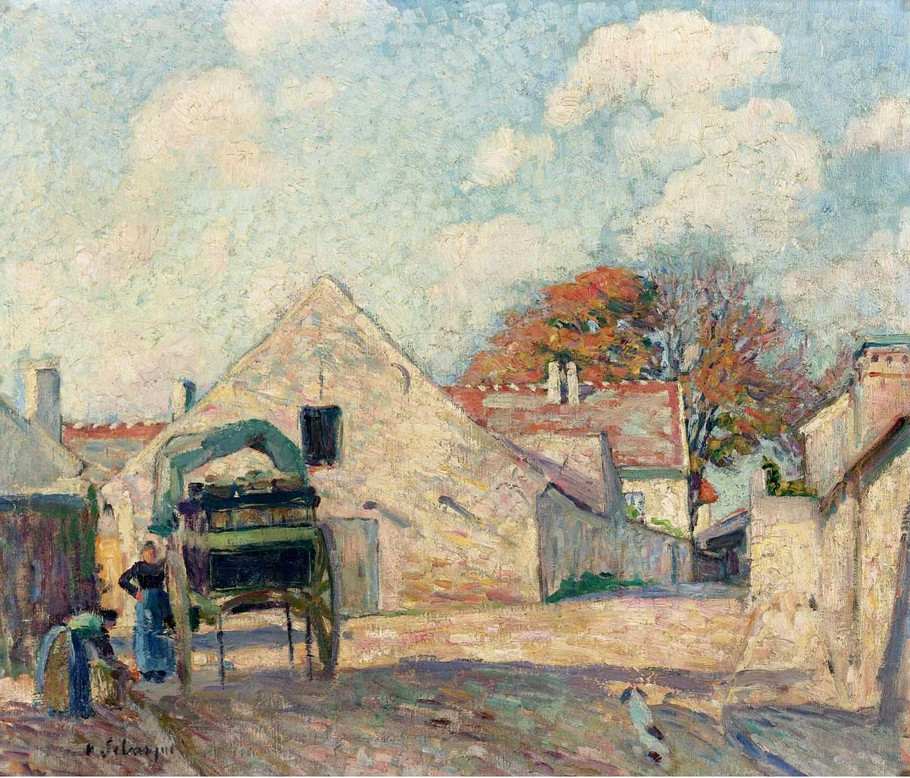 法国后印象派画家亨利·莱巴斯克（Henri Lebasque）油画作品欣赏